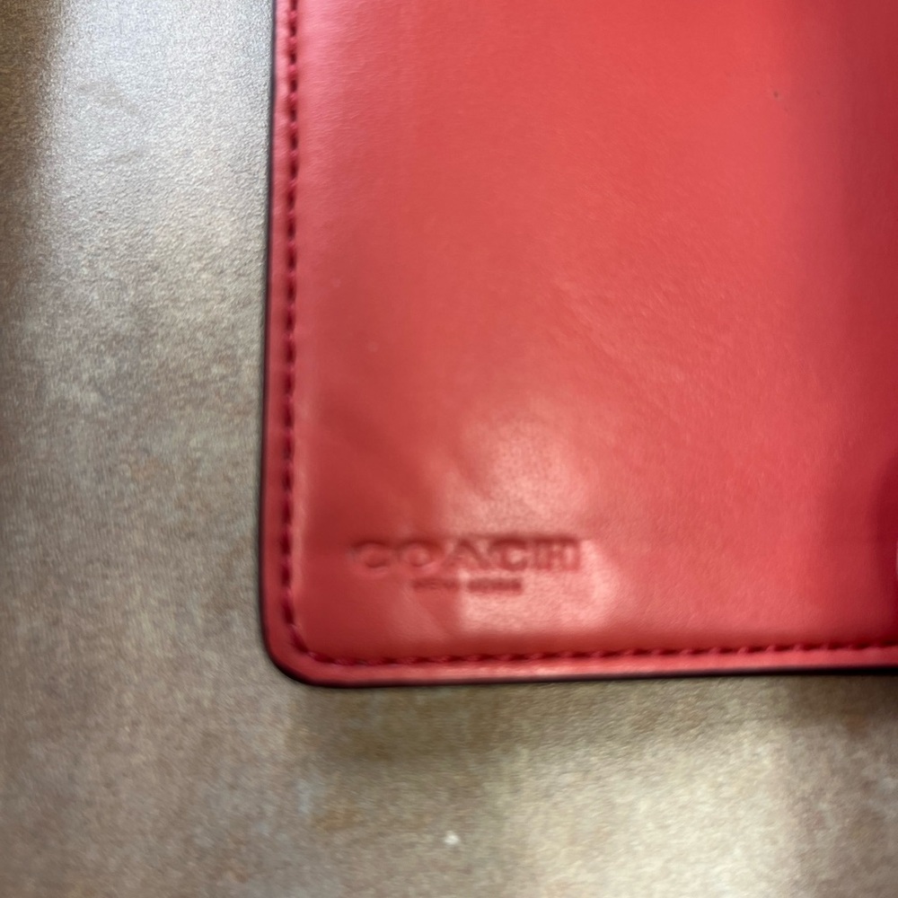 Coach Bifold Floral Print Wallet - Cream and Pink WUC - Picture 5 of 9